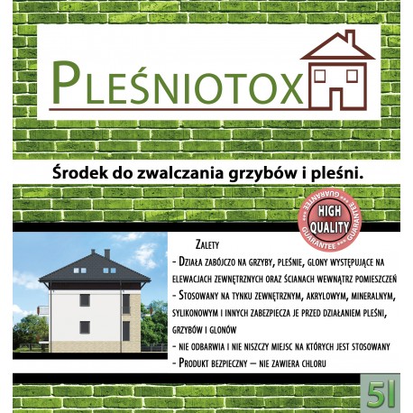 Pleśniotox 5L - środek przeciw grzybom i pleśniom